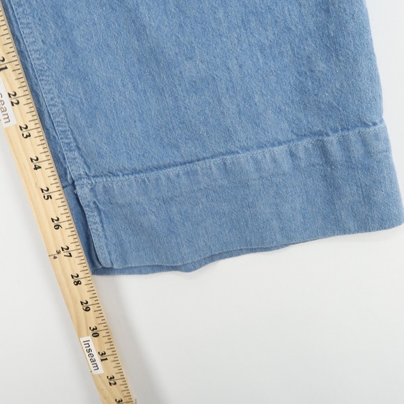 Pilcro Anthropologie Jeans Womens 30 Blue Wide Leg Denim High Rise Trouser - Picture 7 of 10